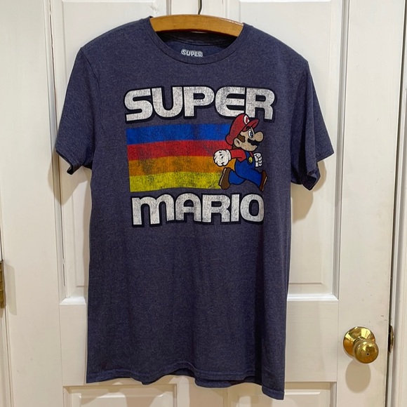 Nintendo Super Mario | Men's Retro Running Fast Lane T-Shirt; Size M - Picture 3 of 7